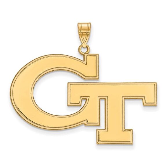 14k Yellow Gold Georgia Technology XL Pendant